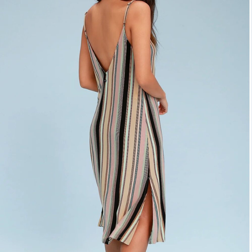 RVCA Jasmine Midi Dress Size L - Picture 3 of 7